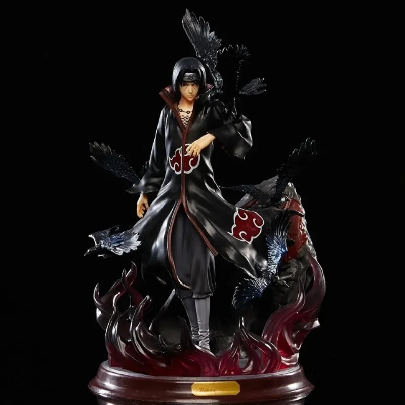 Naruto Anime Figure Uchiha Itachi Pvc Action Figure Toy Naruto Shippuden Uchiha Itachi And Crow Collection Model Toy 25cm