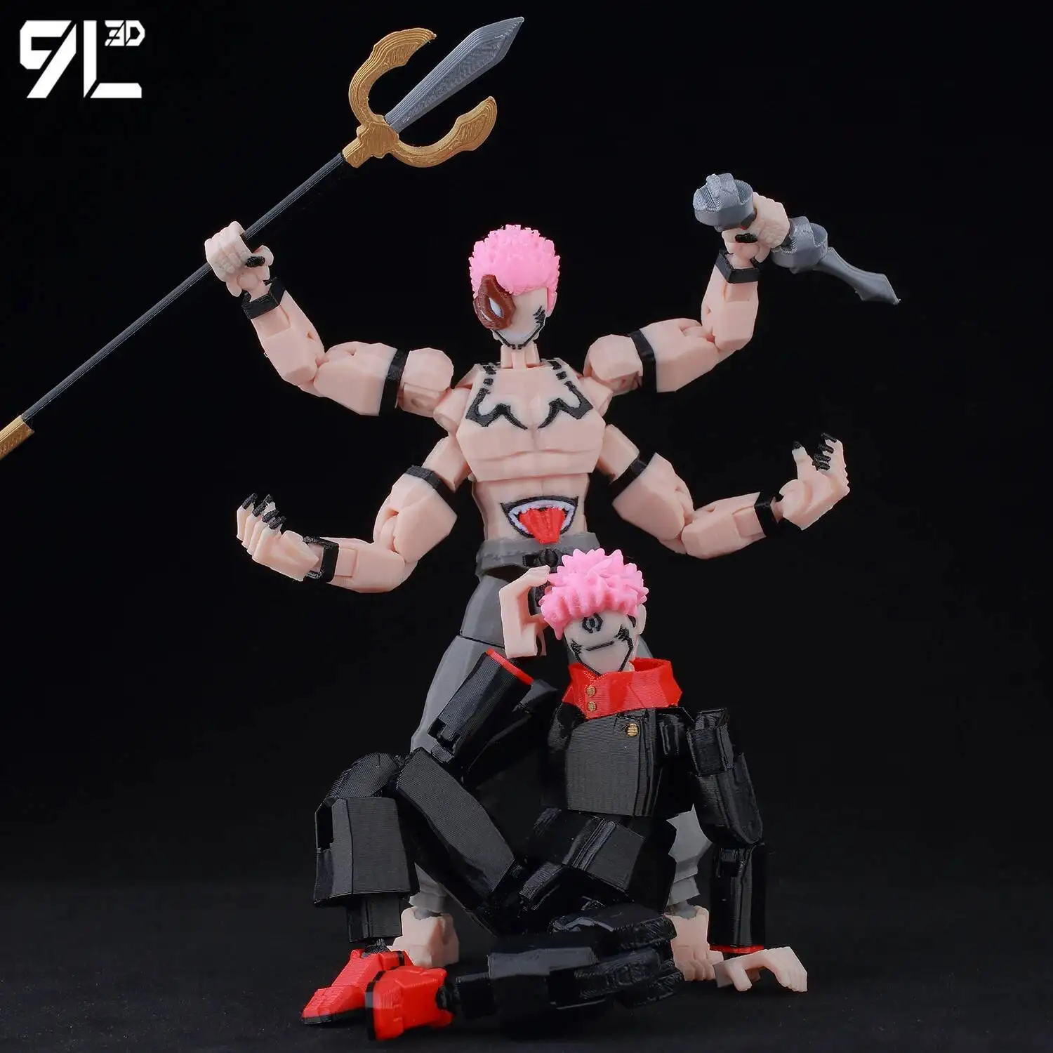 9L3D Lucky13 Gojo Sukuna Jujutsu Fushiguro Toji Gojo Satoru Action Figure Dummy13 T13 Multi-Jointed Collectible Toys Titan13 - Image 4