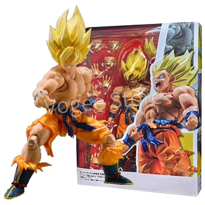 Dragon Ball Z Son Goku SSJ Battle Damage Legendary Super Saiyan Action Figure SHF Trunks Boy From Future Collection Model Toys - Image 7