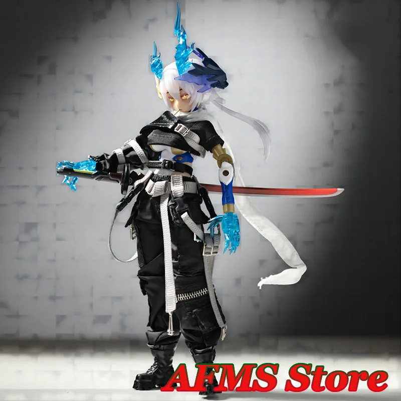 SHF 1/12 Anime Mobile Suit Girl Shirt Cargo Pants Boots Marginal Walker Series Battle Gang Pioneer Clothes For 6" Body