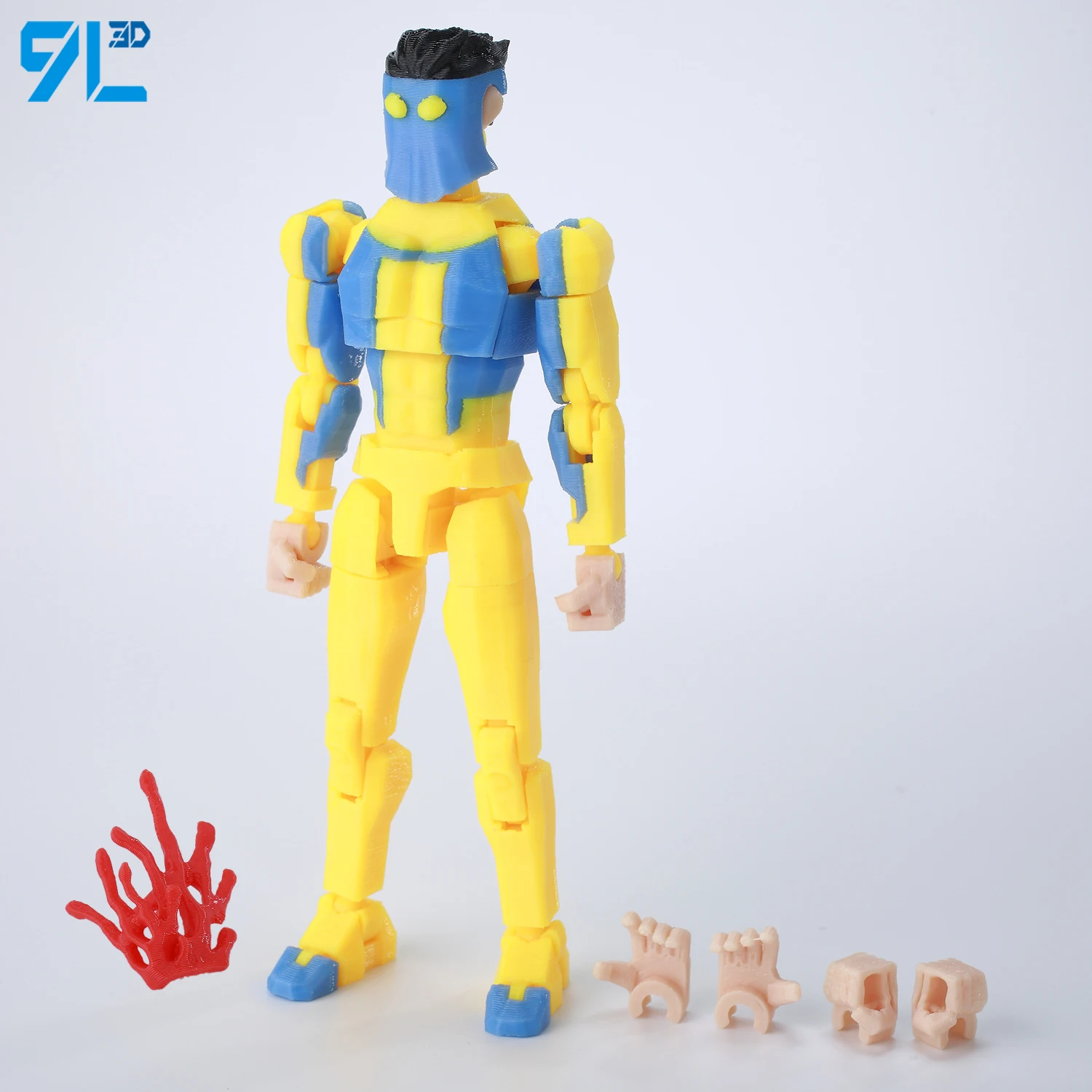 9L3D Superhero Team Invincible Boy Heroes Action Figure Lucky13 Dummy13 Multi-Colored T13 Multi-Jointed Collectible Toys Titan13 - Image 10
