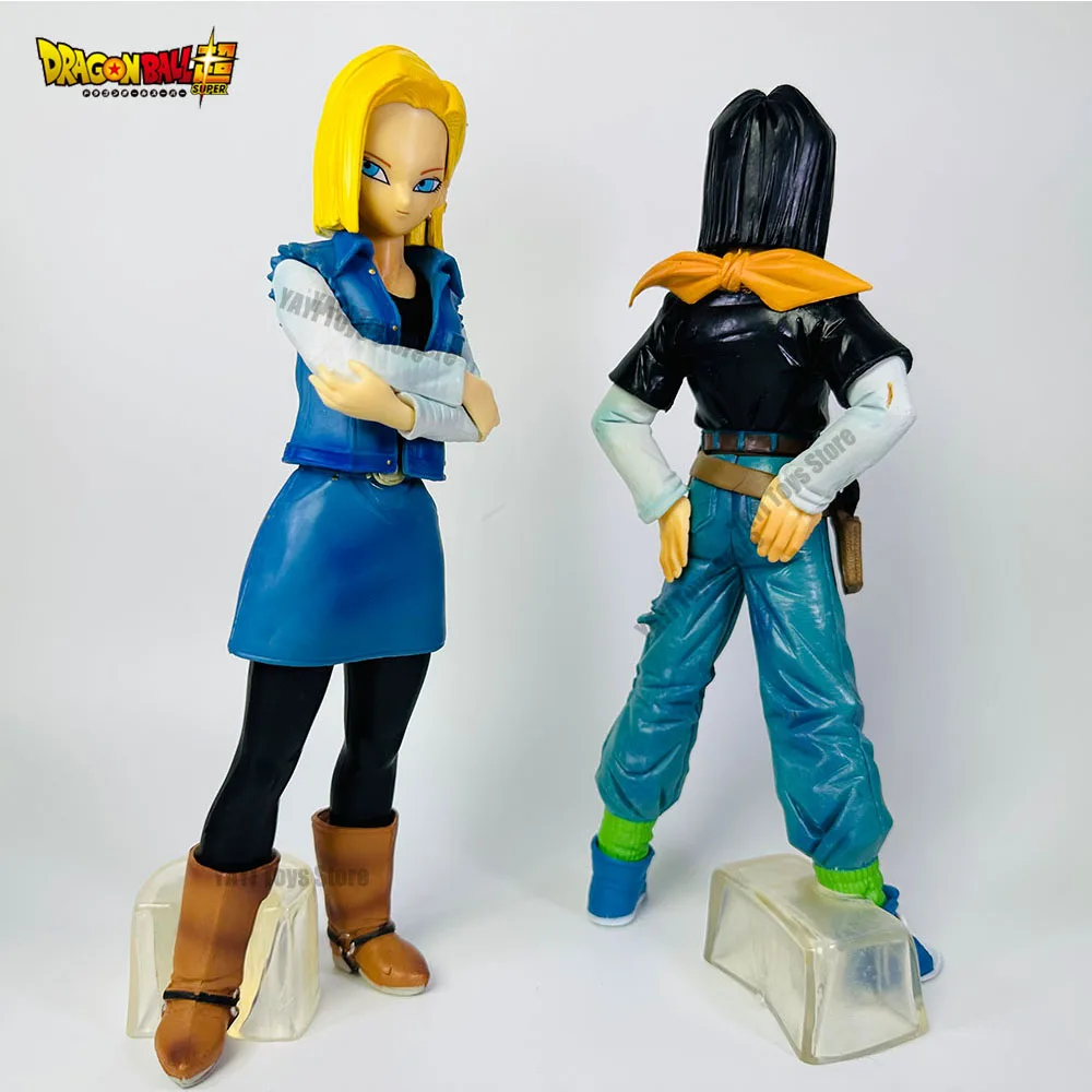 25CM Anime Dragon Ball Z Android 17 18 Figure Android 18 PVC Action Figures Collection Model Toys for Children Christmas Gifts - Image 5