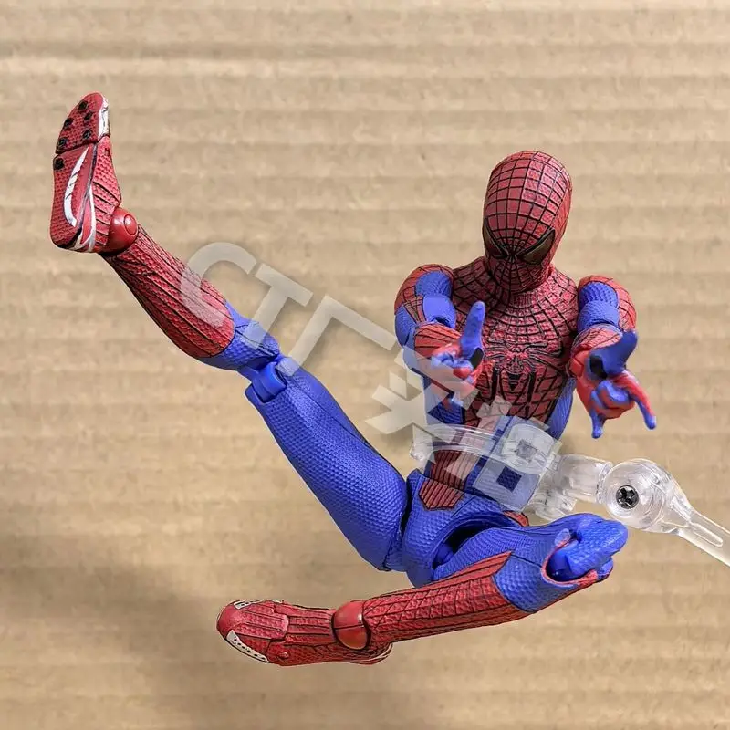 Ct Toys Spiderman Mafex 001 Peter Parker Andrew Garfield Action Figure - the Amazing Spider-Man Shf Anime Model Collectible Toy - Image 4