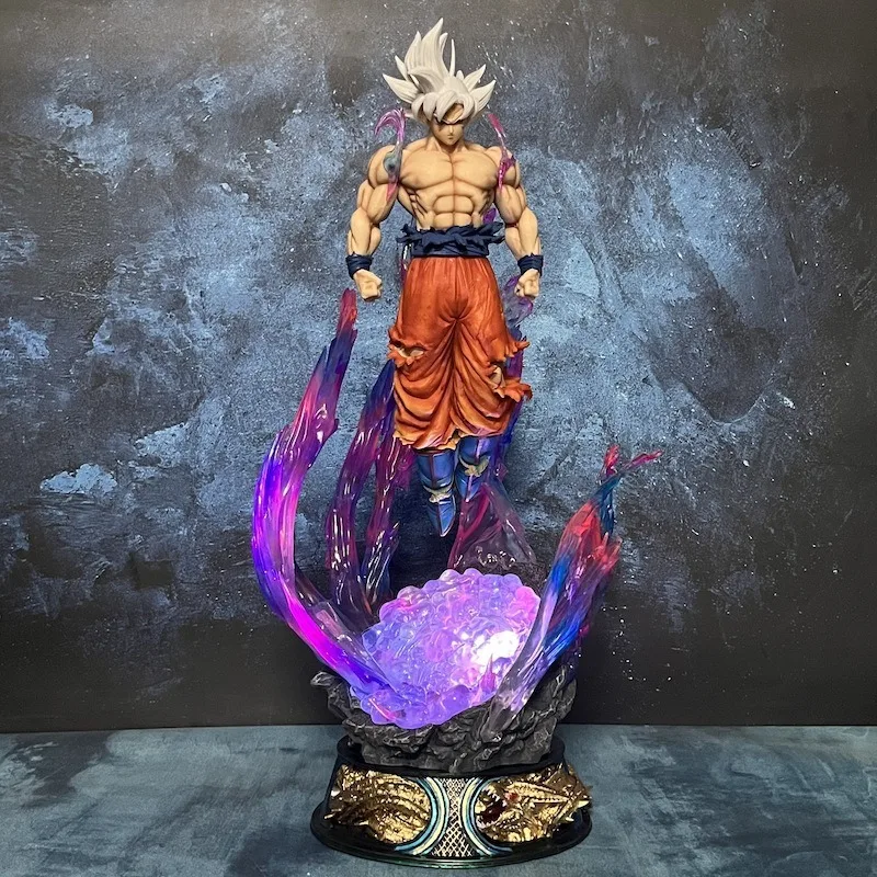 Dragon Ball Anime Figure 25cm Son Goku Ultra Instinct Super Saiyan Figurine Statue Pvc Statue Model Ornament Collection Toy Gift