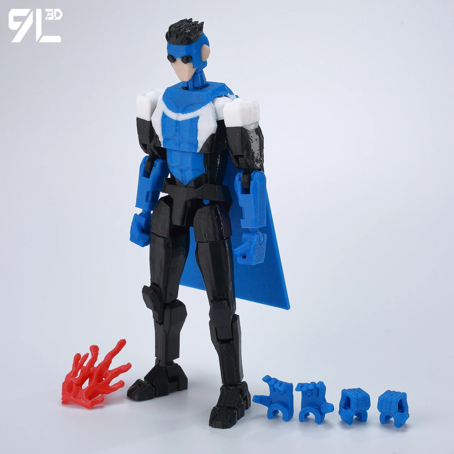 9L3D Superhero Team Invincible Boy Heroes Action Figure Lucky13 Dummy13 Multi-Colored T13 Multi-Jointed Collectible Toys Titan13 - Image 17