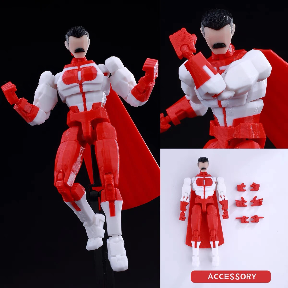 3d Printed Dummy13 Lucky 13 Invincible Conquest Anime Action Figures Mark Omni Man Cartoon Model Collectible Toys Gifts - Image 8