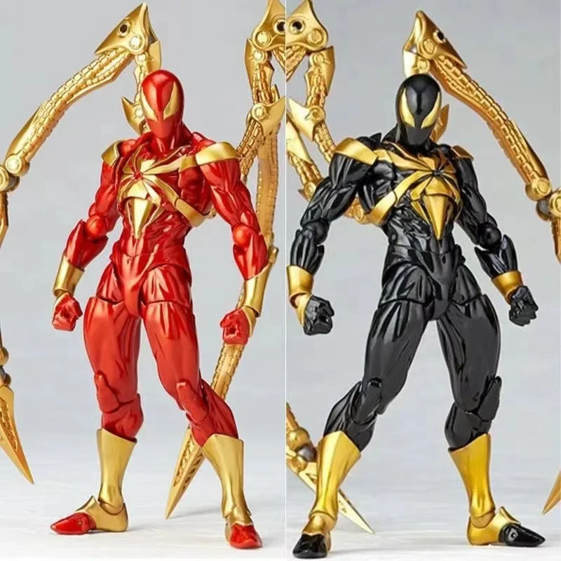 2024 Iron Spiderman Action Figure Yamaguchi-Style Spider-Man Red And Black Articulated Movable Toy Gift