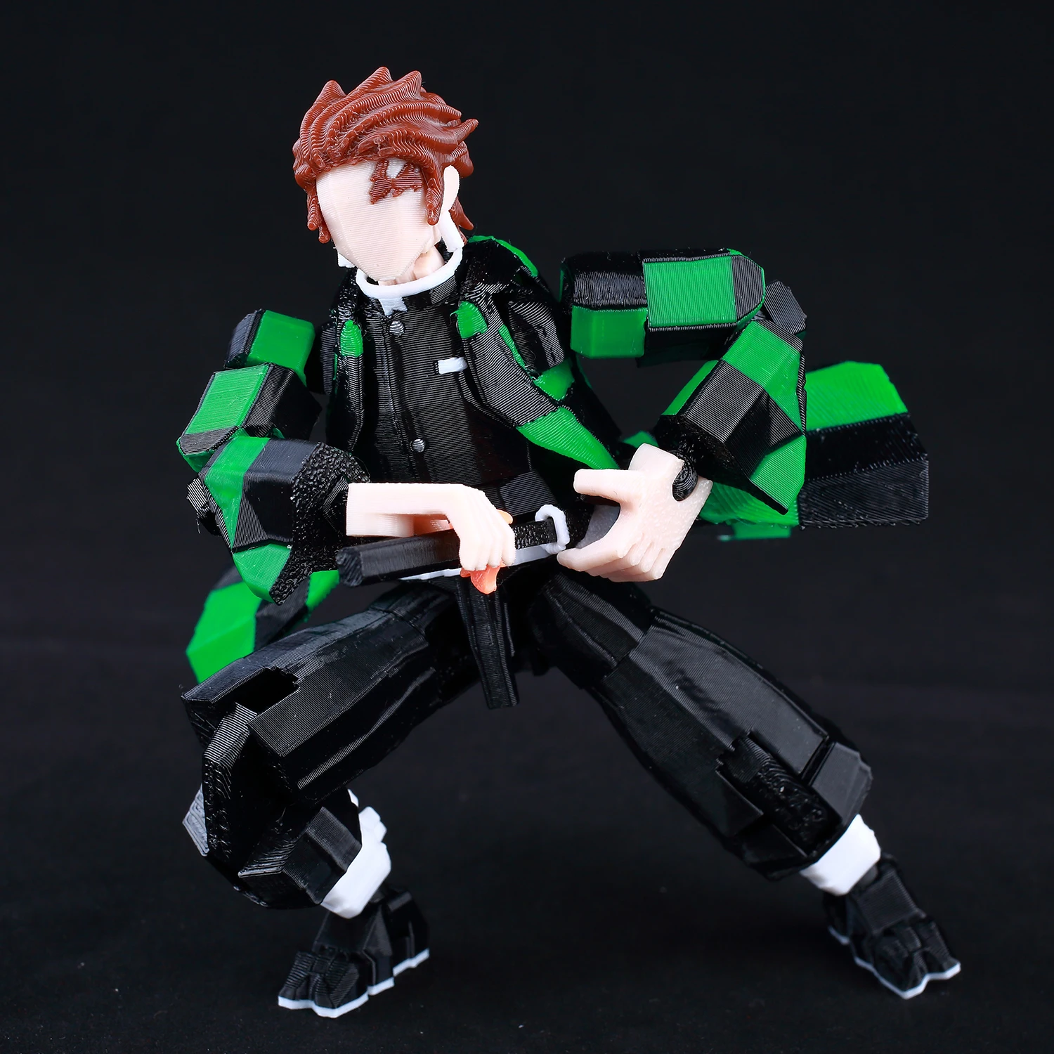 9L3D Printed Demon Slayer AKAZA Tanjiro Kamado Lucky Dummy 13 Movable Shapeshift Action Figures Mannequin Toys for Anime Fans - Image 4