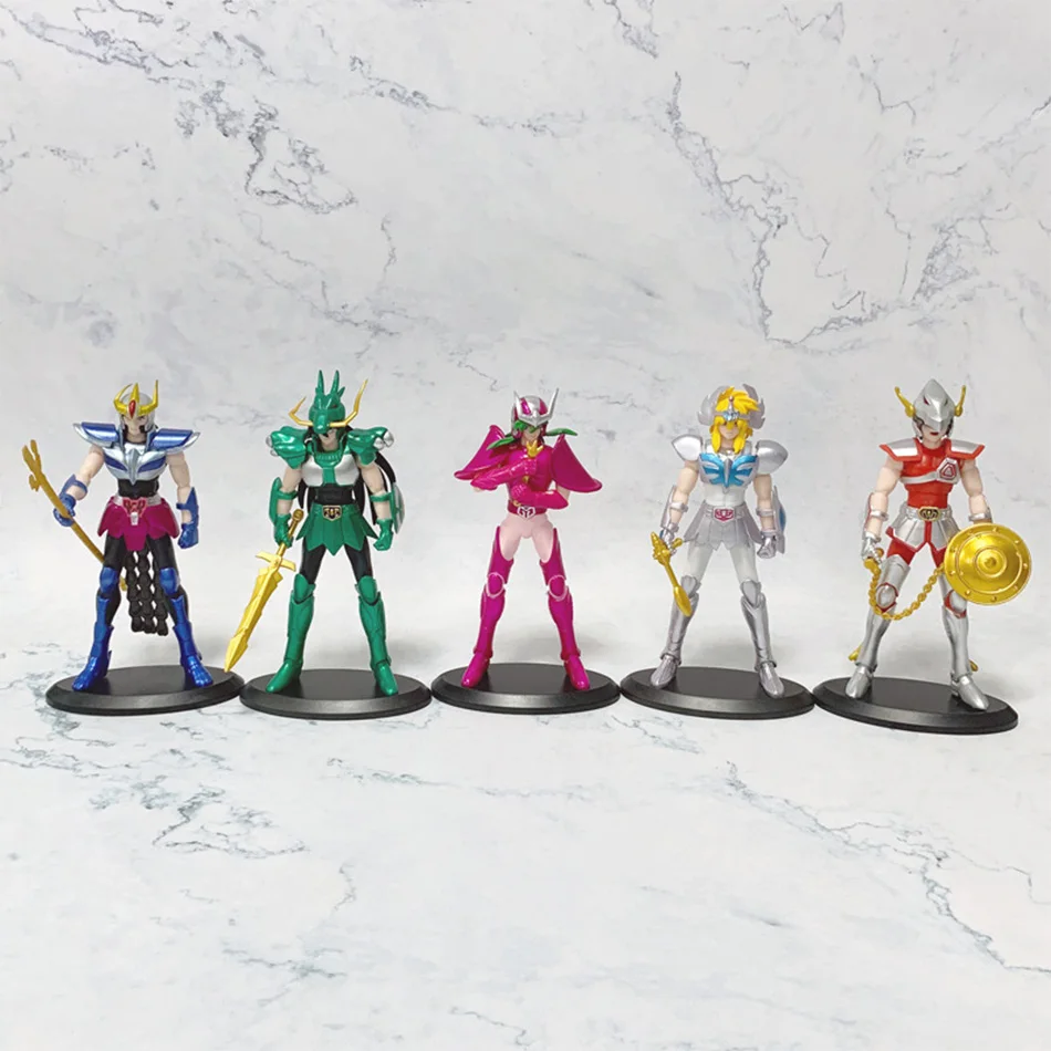 In Stock Anime Figure Phoenix Ikki Hyoga Seiya Shiryu Standing Armor Model Children's Toys PVC Box Desktop Collection Toys - Image 3
