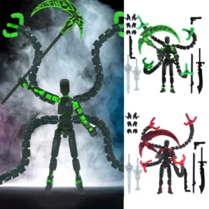 Titan 13 Action Figure 3D Printed T13 Multi-Jointed Movable Robot With Full Articulation Lucky 13 Action Figure Nova 13 Action