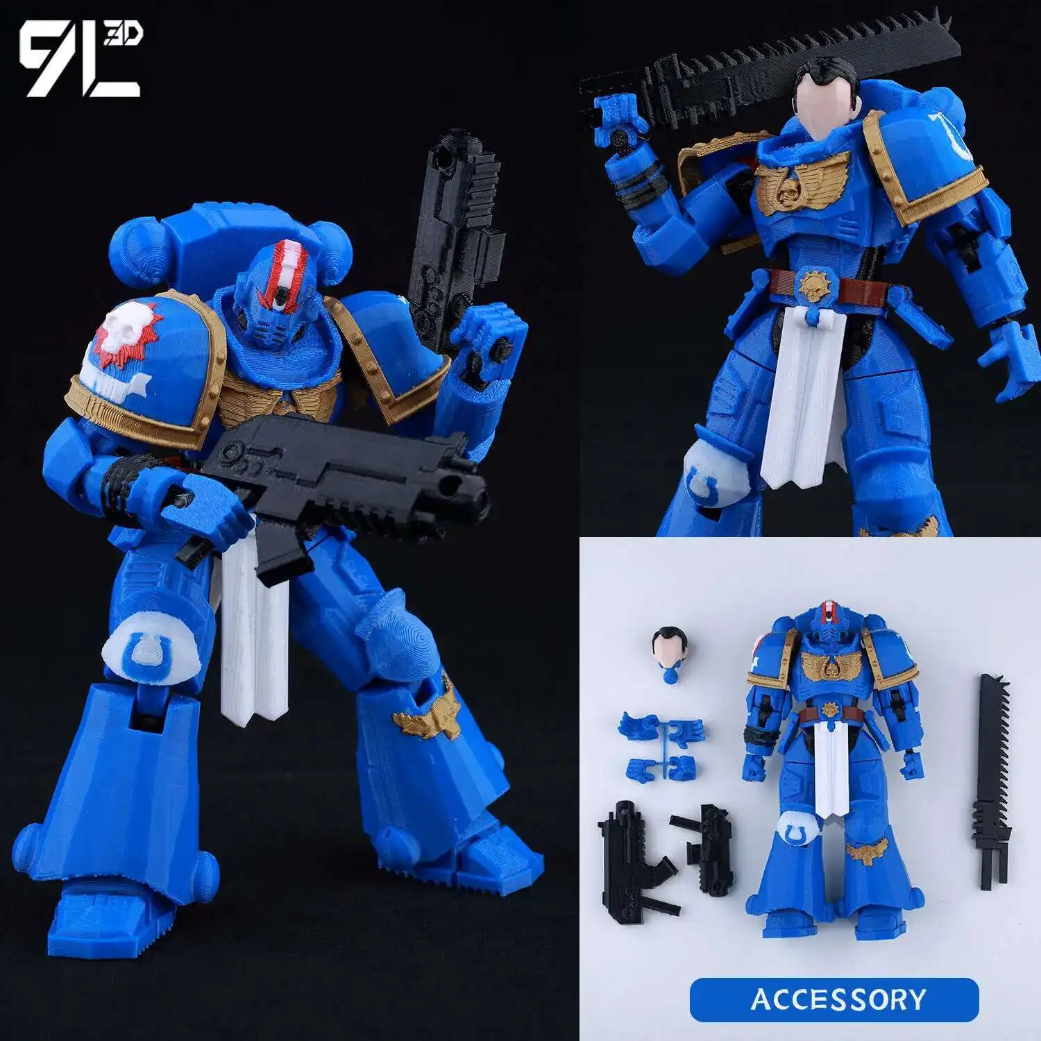 9L 3D WH40K WH Articulated Soldier Action Figure Galactic War Series Titan 13 Multi-Jointed Movable Dummy 13 Stress Relief Toys - Image 35