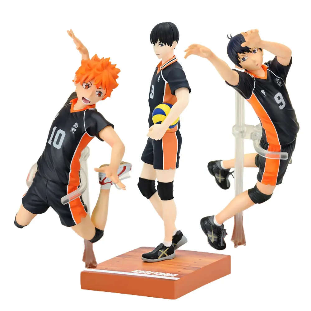 26CM Anime Haikyu Figure Hinata Shoyo Tobio Kageyama Various Handsome Poses Anime Model Toys Gift Doll Collection Decoration