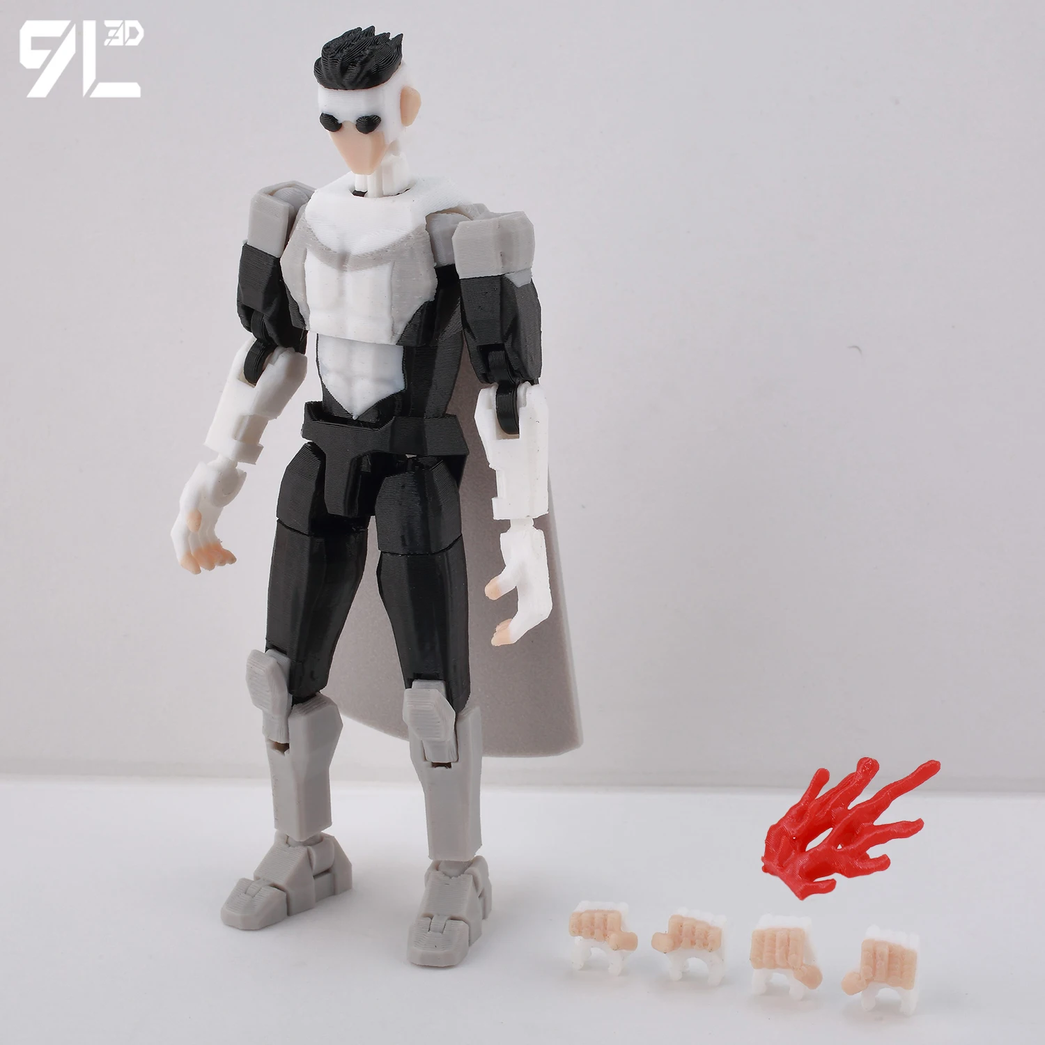 9L3D Superhero Team Invincible Boy Heroes Action Figure Lucky13 Dummy13 Multi-Colored T13 Multi-Jointed Collectible Toys Titan13 - Image 20