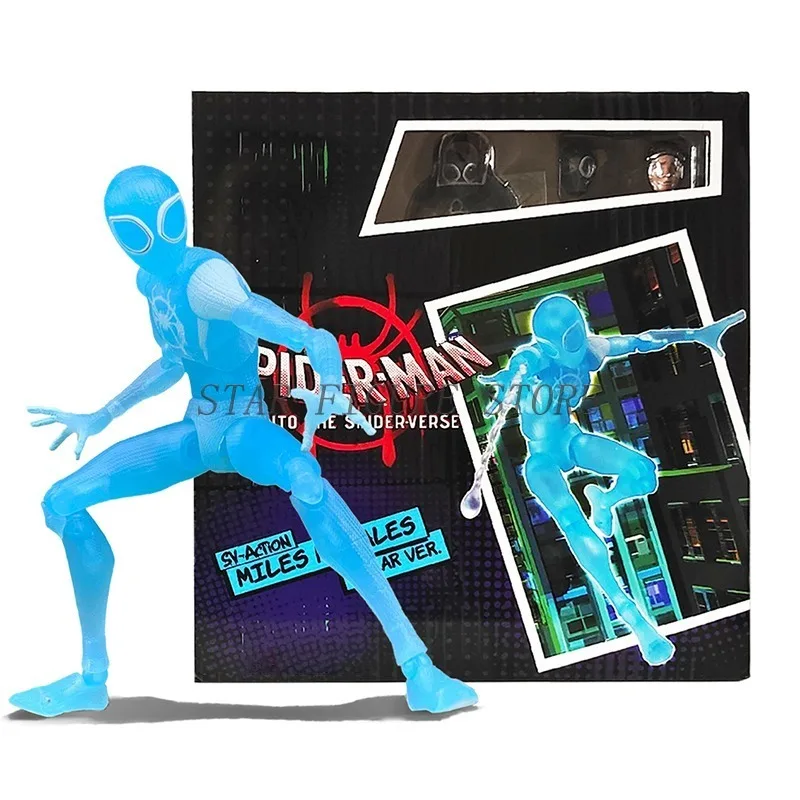 Sentinel Sv Action Nior Spiderman Action Figure PVC Collection Model Miles Morales Spider-Man Into the Spider-Verse Figurine Toy - Image 11