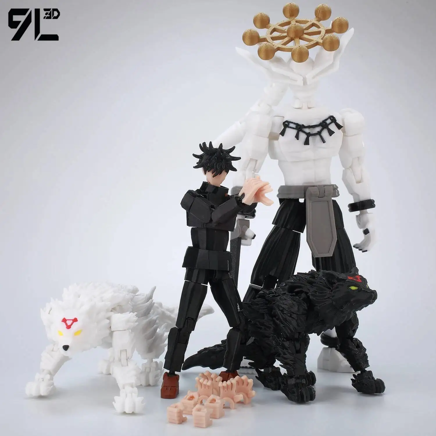 9L3D Printed Anime Jujutsu Kaisen Sukuna Yuji Yuta Satoru Gojo Lucky Dummy 13 Movable Shapeshift Action Figures Mannequin Toys - Image 5