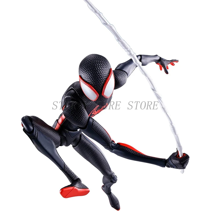 SHF Spider-Man Across the Spiderverse Miles Morales Action Figure PVC Collectible Model 15cm Marvel CT Spiderman Figurine Toys - Image 6