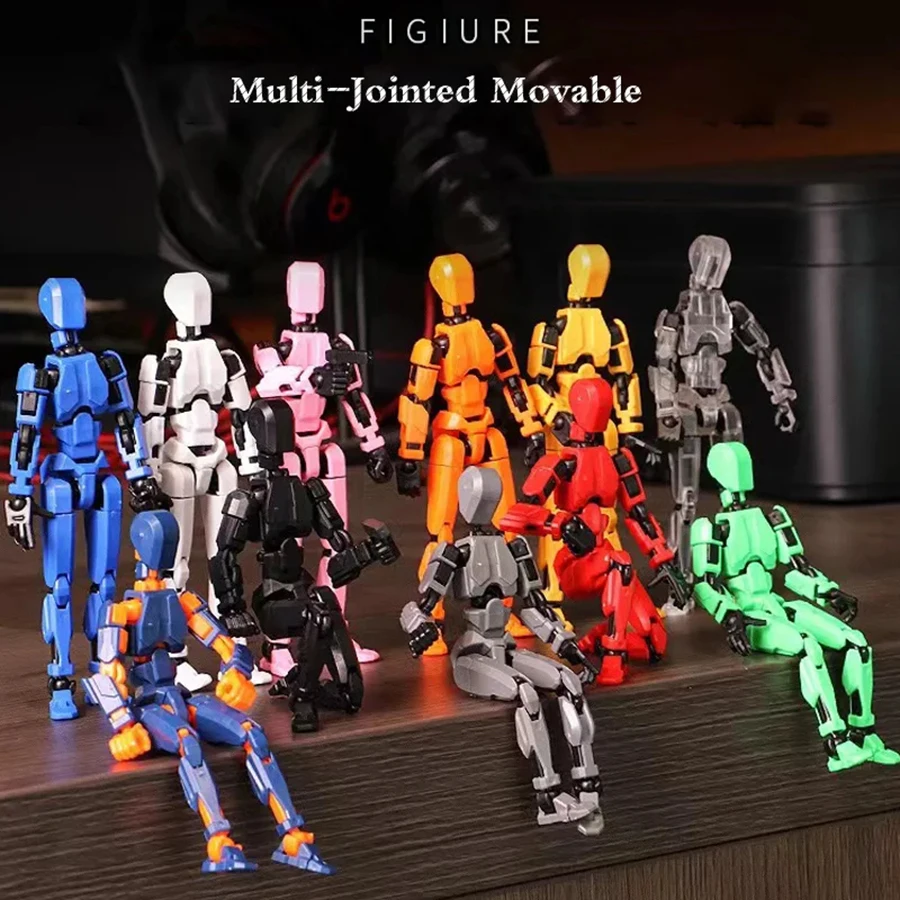 1PC Multi-Jointed Movable Shapeshift Robot  Titan 13 Action Figures 3D Printed Mannequin Dummy Toys Kids Adults Children Game