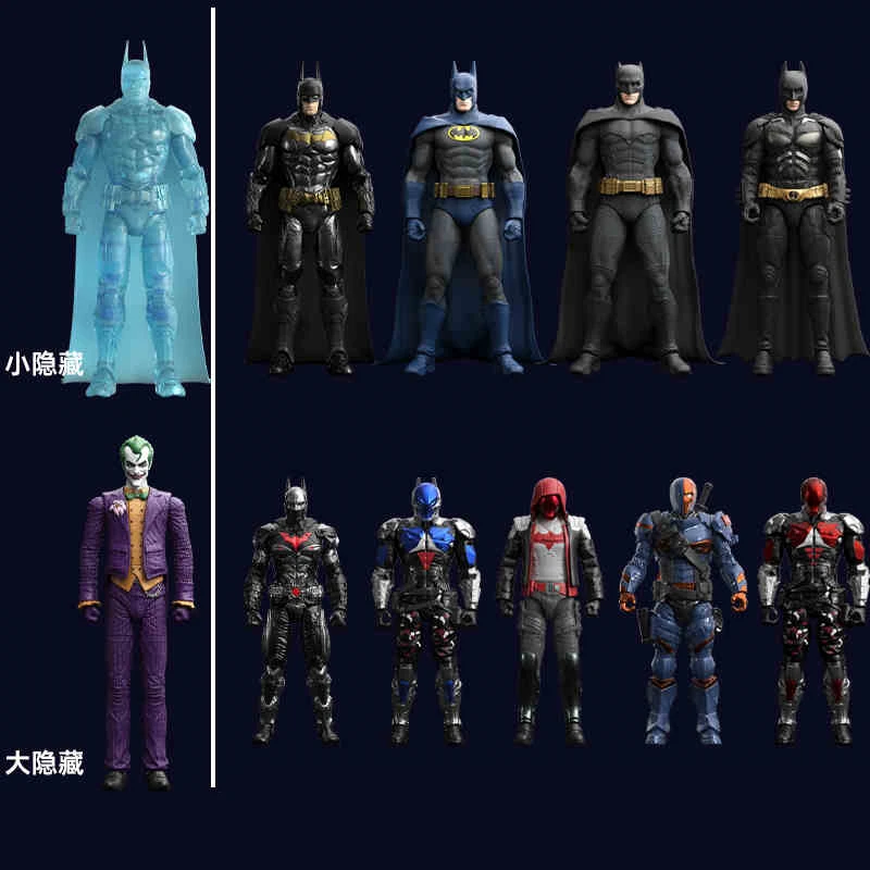 Original Batman Arkham Knight JOKER V8.04 1970 DARK KINGHT Deathstroke Red Hood Blocks Bricks Action Figure Model Doll Toys - Image 4