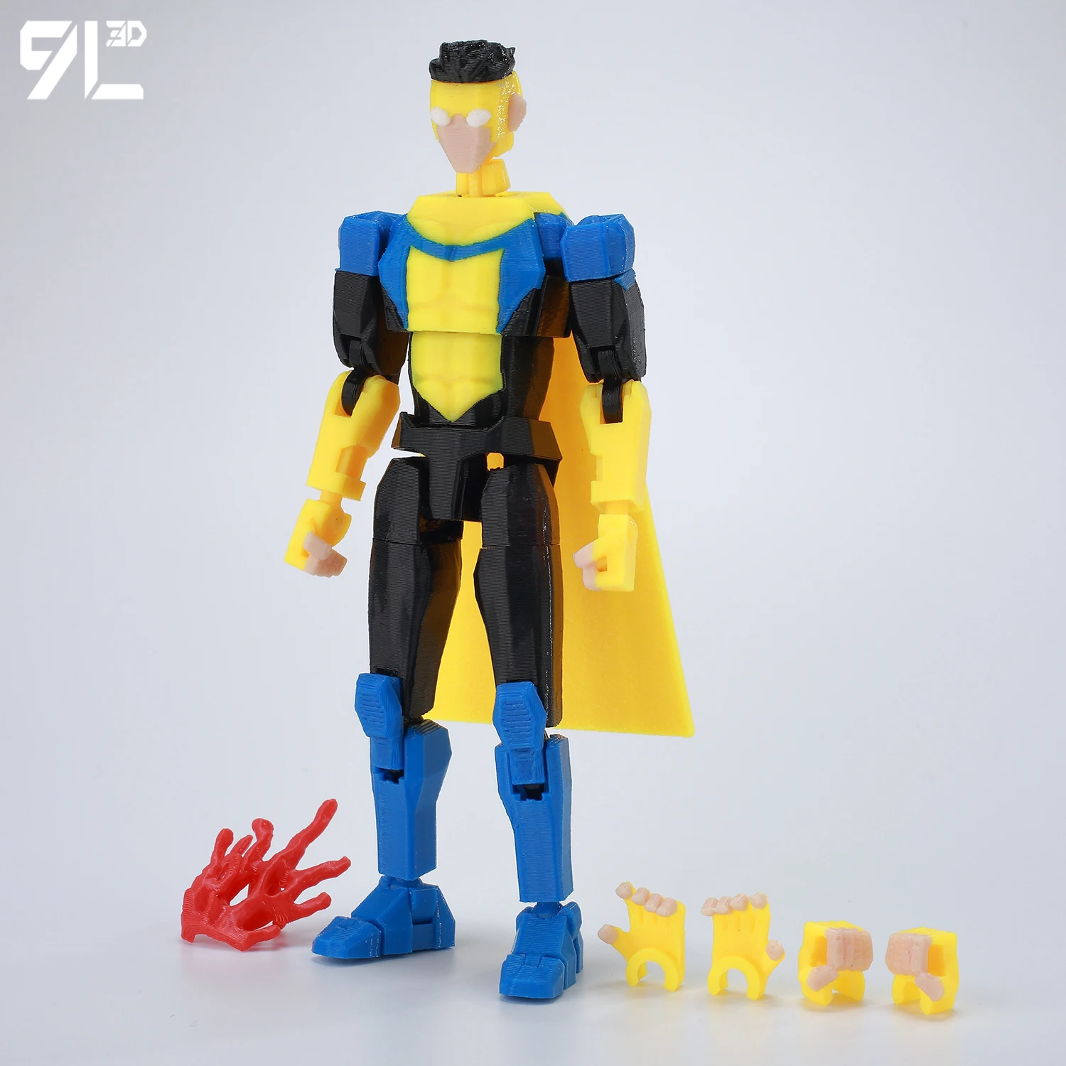 9L3D Superhero Team Invincible Boy Heroes Action Figure Lucky13 Dummy13 Multi-Colored T13 Multi-Jointed Collectible Toys Titan13 - Image 16