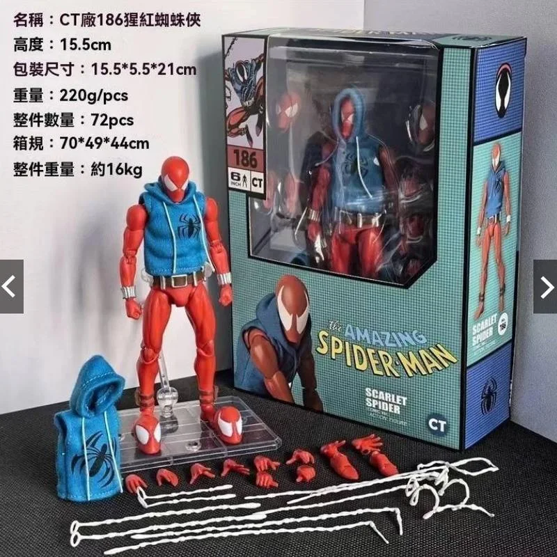 Ct Toys Spiderman Mafex 001 Peter Parker Andrew Garfield The Amazing Spider-Man Shf Anime Action Figure Customized Ct Factory - Image 20