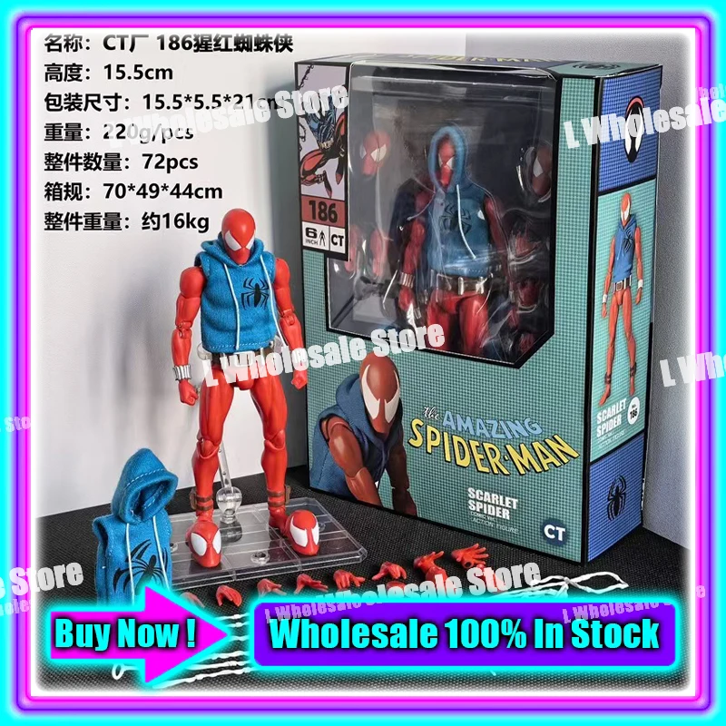 In Stock Mess Toys Superior Symbiote Scarlet Spider Ct Toys Spiderman Daredevil Batman Wolverine Anime Action Figure Gifts Toys - Image 24