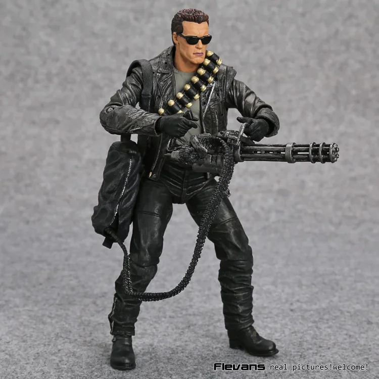 NECA Terminator 2: Judgment Day T-800 Arnold Schwarzenegger PVC Action Figure Collectible Model Toy 7″ 18cm