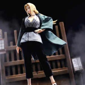 1/12 Scale Five Generations Tsunade Cloth Robe Vest Pants Shoes Set Clothes for 6" Action Figure CF Body Model