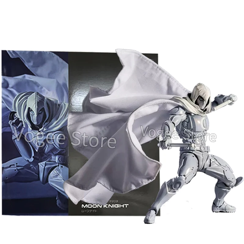 16cm Moon Knight Figure Revoltech Amazing Yamaguchi Marc Spector Action Figurine Collection Ornament Model Toys Birthday Gift