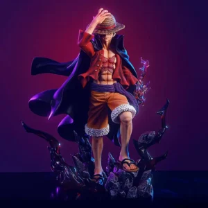 New One Piece Anime Figure Luffy Four Emperors Monkey D. Luffy Action Figurine 25cm PVC Collectible Model Doll Toys