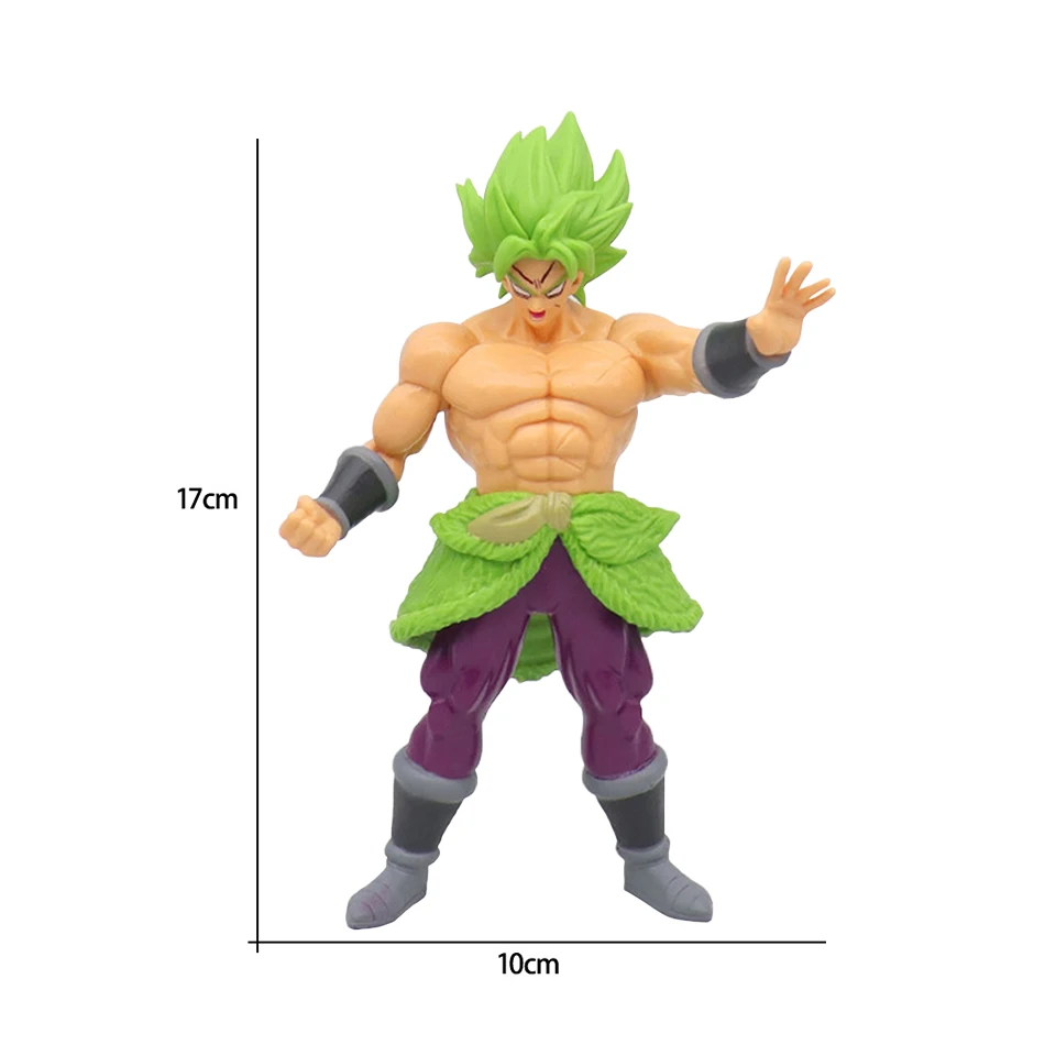 17-18CM Anime Dragon Ball Z Super Saiyan Son Goku Broly Vegeta Anime Action Figure Model Gifts Collectible Figurines for Kids - Image 4