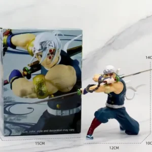 Amine Demon Slayer Uzui Tengen Battle Version Action Figure Toys 14cm