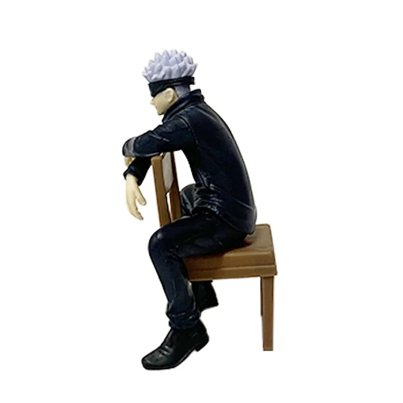 11CM Gojo Satoru Anime Jujutsu Kaisen Figure Satoru Gojo Rest Time Sitting Position Comes With Stool Gift Toy Action Figure PVC - Image 5