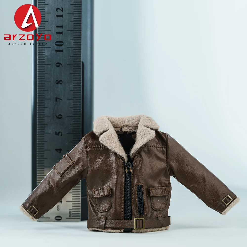 1/12 Scale Male Soldier Leather jacket Clothes Model Fit 6'' Logan Romankey Ant Notaman Male Soldier Action Figure Body - Image 11