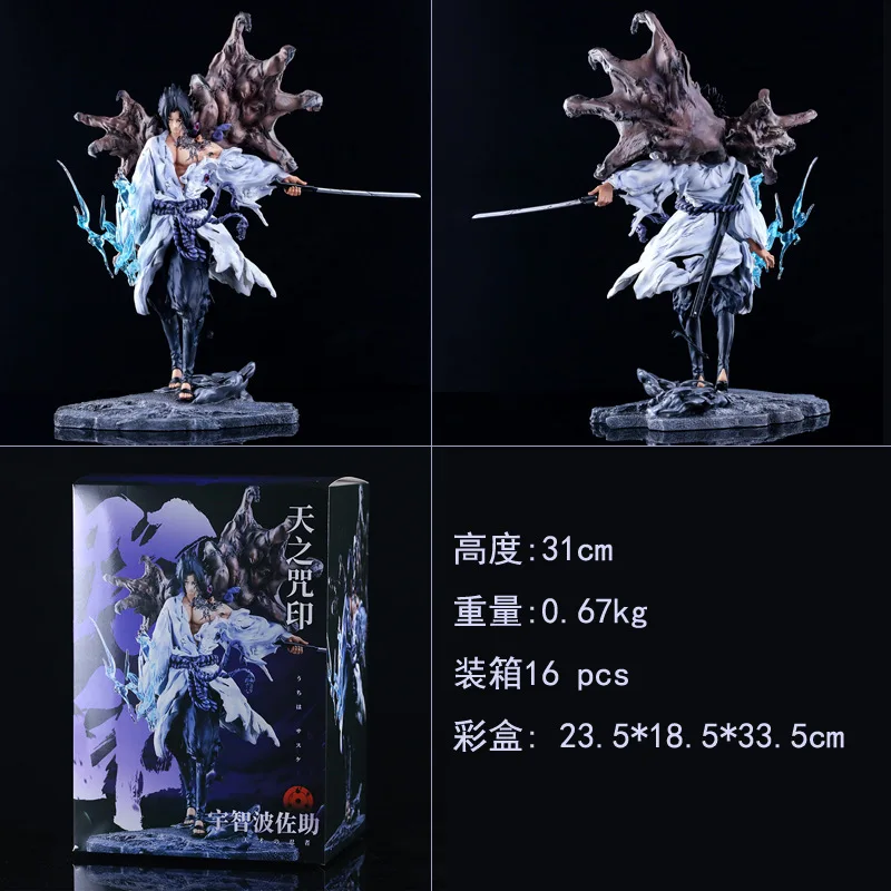 Tiemu Uchiha Sasuke Hatake Kakashi Anime Figure GK Action Figurine Pvc Statue Model Doll Desk Decora Toy Christmas Gift - Image 3