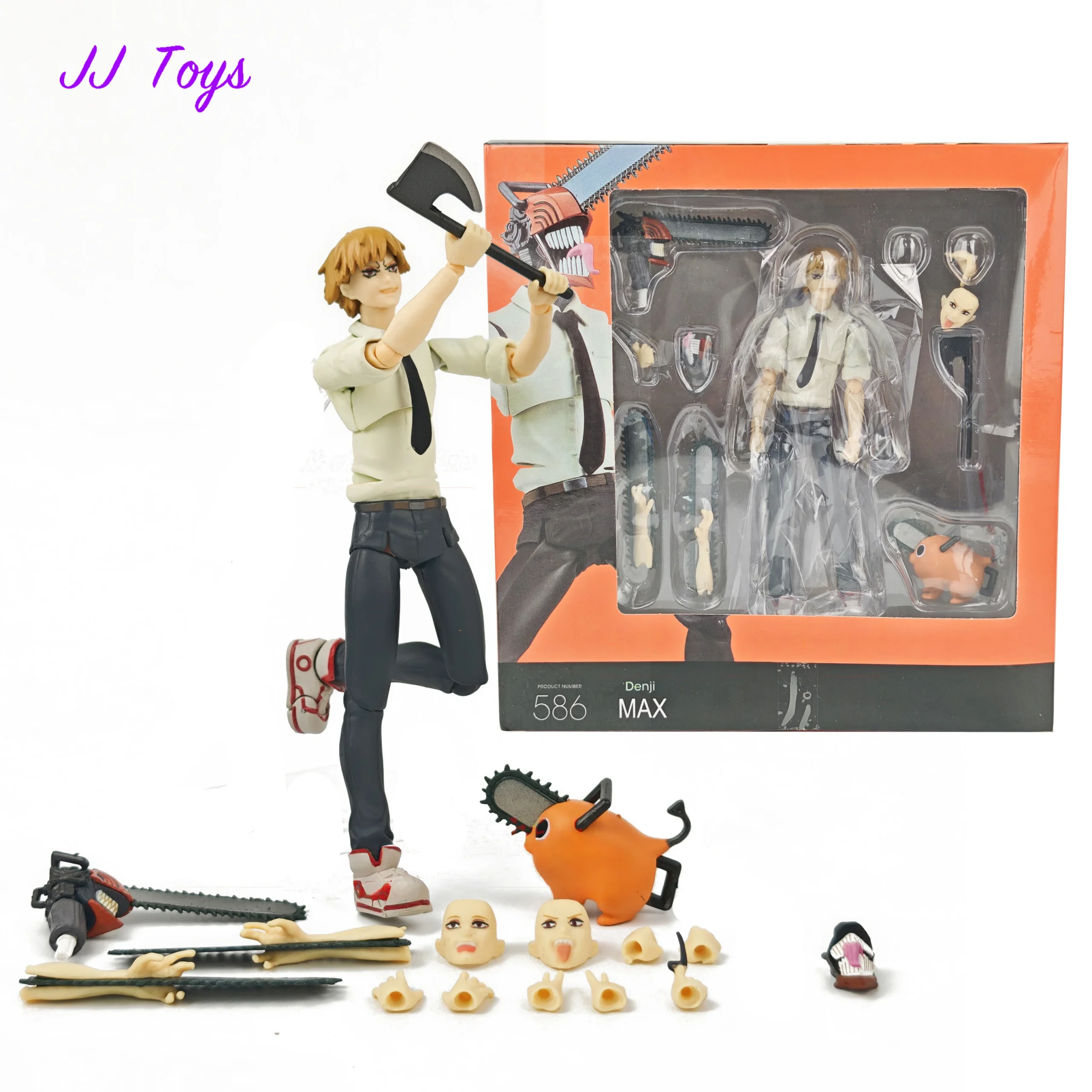 15cm Chainsaw Man Anime Figures Denji Action Figure Figma 586 Statue Model Doll Collection Toys Gifts