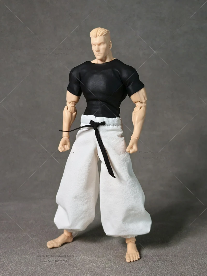 Romankey Man Body Decoration 1/12 Fushiguro Toji Cloth Pu Top Black Gray Bloomers Casual All-Match Clothes Set For 6" Figure - Image 12