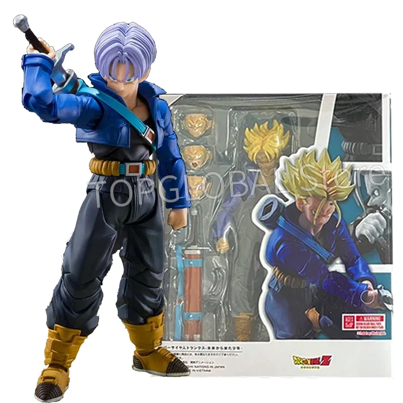 Shfiguarts Dragon Ball Trunks Anime Figures SHF Trunks Boy From Future Collection Model Action Figure Toys Child's Gifts - Image 7