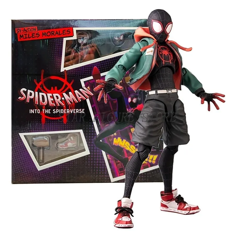 Sentinel Sv Action Nior Spiderman Action Figure PVC Collection Model Miles Morales Spider-Man Into the Spider-Verse Figurine Toy - Image 8