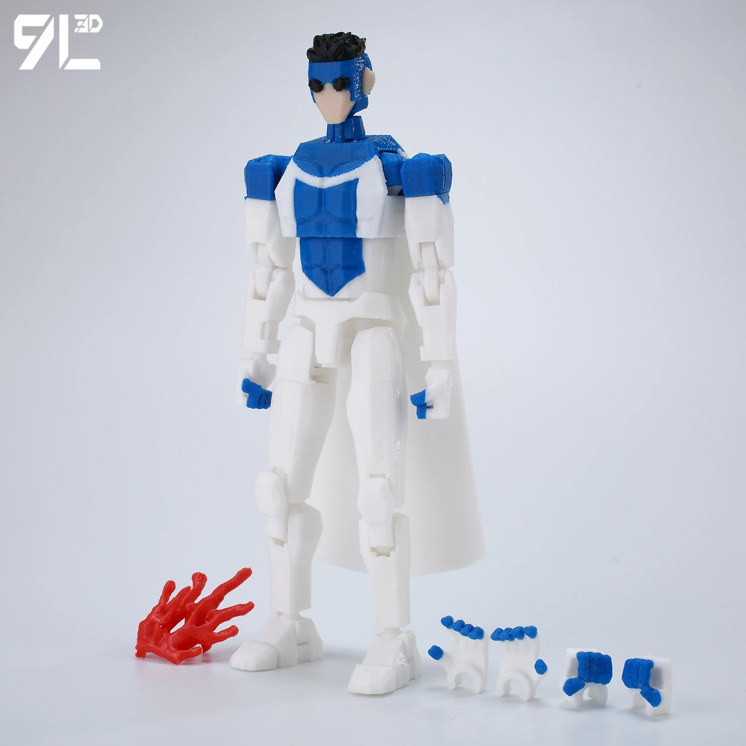 9L3D Superhero Team Invincible Boy Heroes Action Figure Lucky13 Dummy13 Multi-Colored T13 Multi-Jointed Collectible Toys Titan13 - Image 19