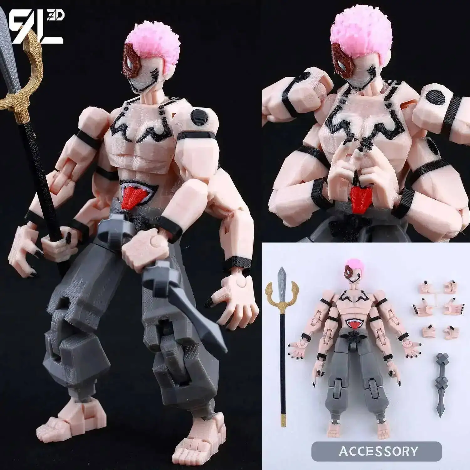 9L3D Lucky13 Gojo Sukuna Jujutsu Fushiguro Toji Gojo Satoru Action Figure Dummy13 T13 Multi-Jointed Collectible Toys Titan13 - Image 30