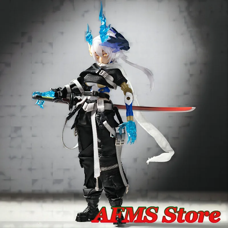 SHF 1/12 Anime Mobile Suit Girl Shirt Cargo Pants Boots Marginal Walker Series Battle Gang Pioneer Clothes For 6" Body - Image 4