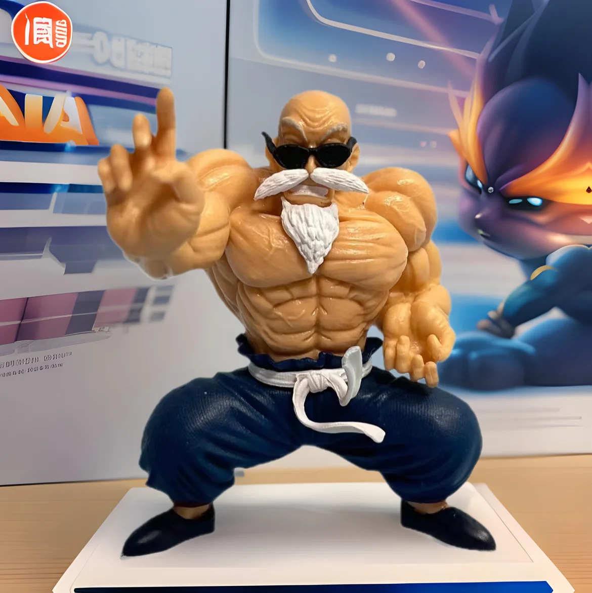 9cm Anime Dragon Ball Mini Figure Goku Kame Sennin Figurine Muscle Master Roshi PVC Action Figure Model Children Dolls Gift Toys - Image 3
