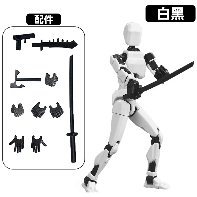 Dummy 13 Action Figure Toys for Kids Lucky 13 Multi Jointed Movable Shapeshift Robot 3D Printed Man Action Figures Children Toy - Image 11