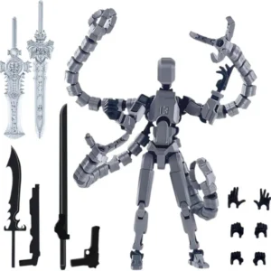 3D Printed Mannequin T13 Tentacle Series Toys Action Figures Multi-Jointed Movable Shapeshift Robot Parent Child Games