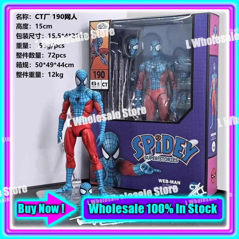 In Stock Mess Toys Superior Symbiote Scarlet Spider Ct Toys Spiderman Daredevil Batman Wolverine Anime Action Figure Gifts Toys - Image 17