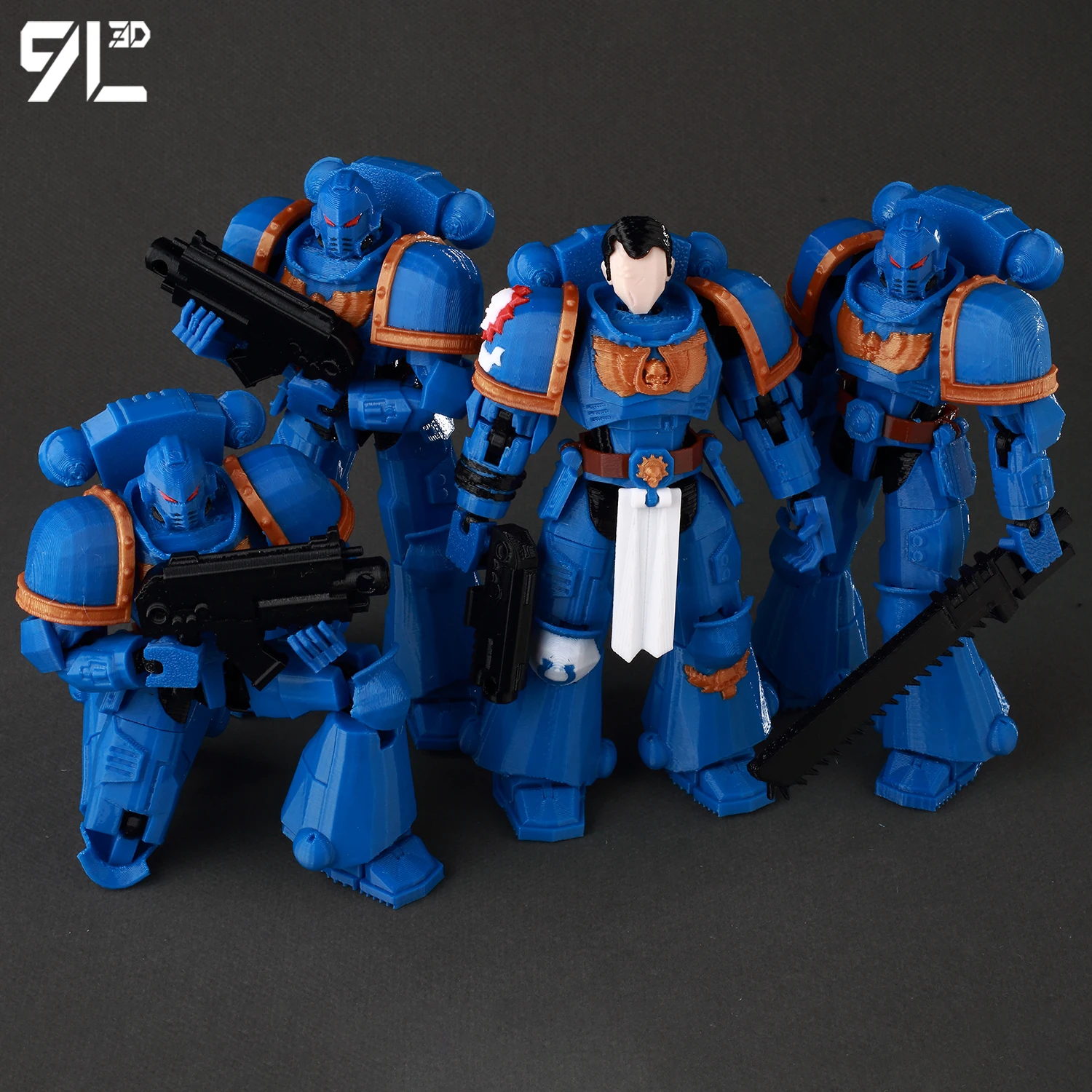 9L 3D WH40K WH Articulated Soldier Action Figure Galactic War Series Titan 13 Multi-Jointed Movable Dummy 13 Stress Relief Toys