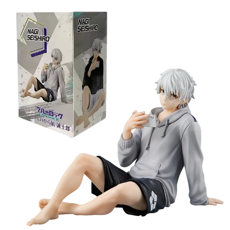 BLUE LOCK Action Figures Nagi Seishiro Anime Figure Sitting Figurine PVC Collectible Model Kids Doll Toys Gifts - Image 7