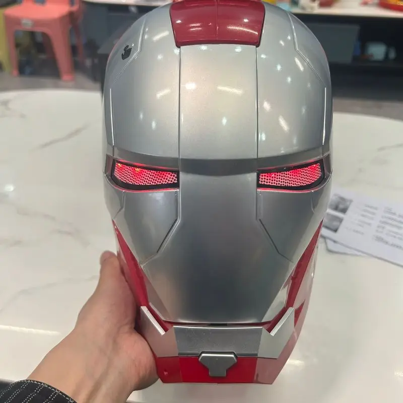 Iron Man Helmet Electric Wearable Mask 1:1 Automatic Manual Opening And ManualClosing Model Characters Adult Toys Birthday Gifts