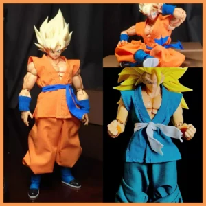 Handmade 1/12 Scale Male Soldier Classic Character Vest Top Pants Wrist Protection Waist Belt Set for SHF Action Figure