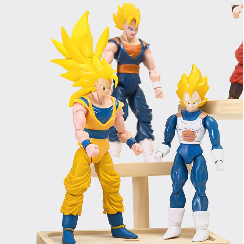 Hot-blooded Super Anime Action Figures Set - Son Goku Son Gohan Vegeta Frieza - Collectible Assembly Model Toys Gift for Kids - Image 3